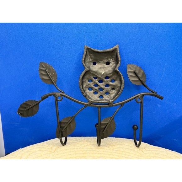 Metal Owl Wall Hook Hangers - Picture 6 of 8